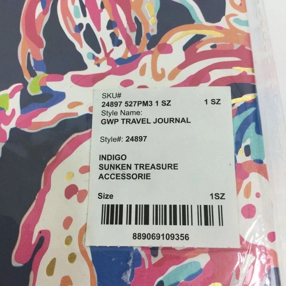 Lilly Pulitzer GWP Travel Journal Indigo Sunken Treasure Accessories
